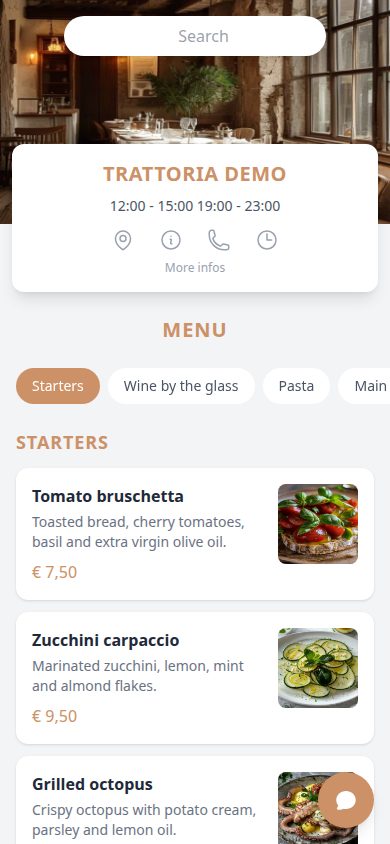 TonyMenu mobile menu